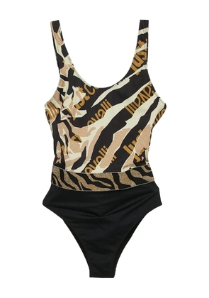 Just Cavalli Vintage tiger-print swimsuit - Black