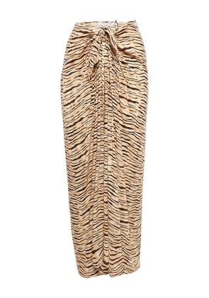 Faithfull the Brand pre-owned zebra-print maxi skirt - Neutrals