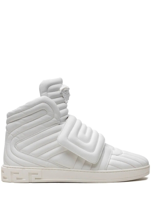 Versace quilted high-top 'White' sneakers