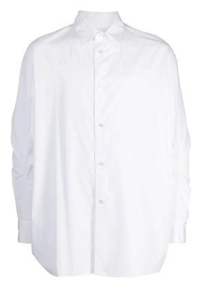 Fumito Ganryu long-sleeve cotton shirt - White