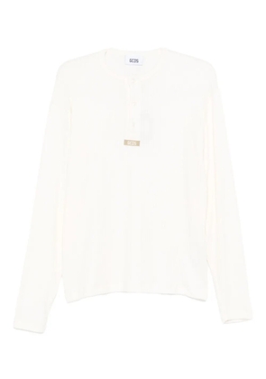 GCDS long-sleeve T-shirt - Neutrals