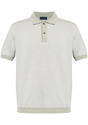 Paul & Shark silk-blend polo shirt - Grey