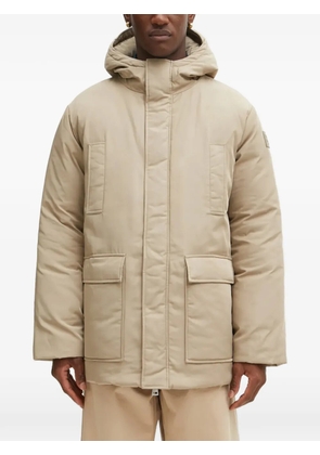 Maison Kitsuné flap-pocket hooded jacket - Neutrals