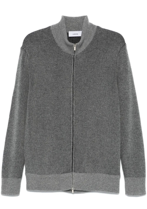 Lardini ribbed cardigan - Grey