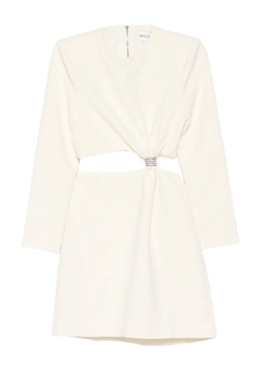MALINA cutout embellished dress - Neutrals