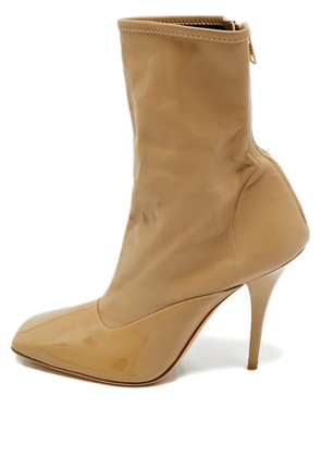 Burberry Pre-Owned square-toe boots - Neutrals