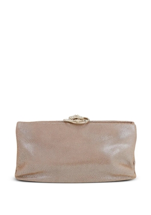 CHANEL Pre-Owned metallic clutch bag - Neutrals