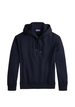 Ralph Lauren Purple Label drawstring fleece hoodie - Blue