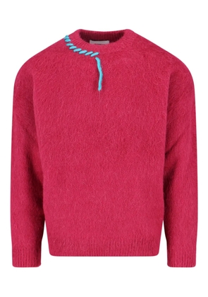 Bonsai stitched knit jumper - Red