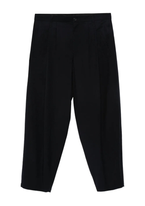 Giorgio Armani pleated virgin wool trousers - Blue