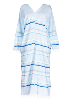 lemlem Ruki stripe-print dress - Blue