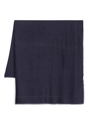 Elisabetta Franchi logo-jacquard scarf - Blue