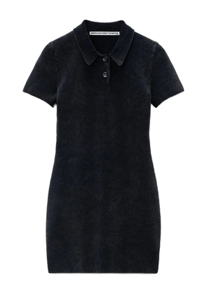 Alexander Wang ribbed polo dress - Black