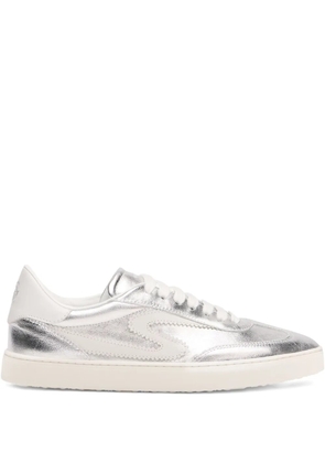 Stuart Weitzman Runaround leather low-top sneakers - Silver