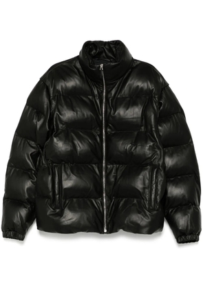Bally leather 2-in-1 padded jacket - Black