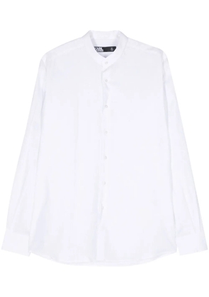 Karl Lagerfeld slub-texture shirt - White