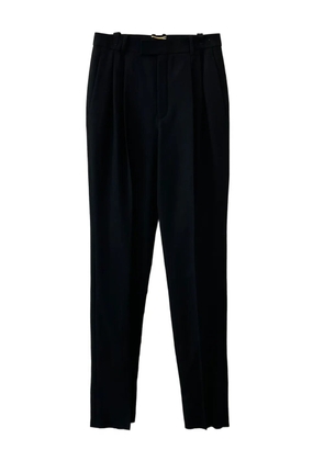 Saint Laurent pleated-front trousers - Black
