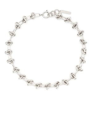 Justine Clenquet Daria knotted chain choker - Silver