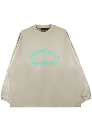 FEAR OF GOD ESSENTIALS logo-print cotton sweatshirt - Neutrals