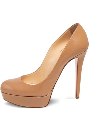 Christian Louboutin Pre-Owned 130mm Bianca platform pumps - Brown