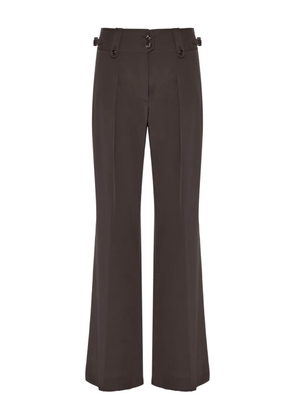 TOM FORD button-detail silk trousers - Brown