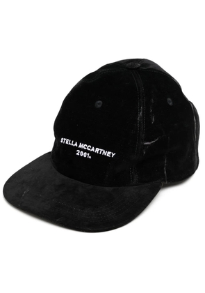 Stella McCartney 2001 logo-embroidered denim baseball cap - Black