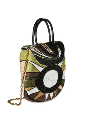 PUCCI sequin embellished sparkles tote bag - Green