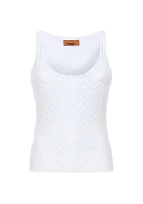 Missoni chevron tank top - White