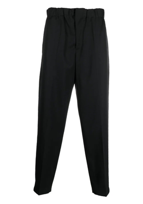 Jil Sander elasticated-waistband tapered trousers - Black