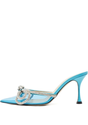 MACH & MACH 95mm rhinestone-embellished pumps - Blue