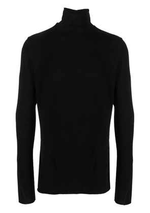 Thom Krom contrast-stitching high-neck T-shirt - Black