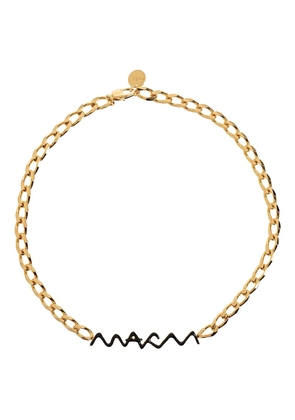 Marni chain-link brass necklace - Gold