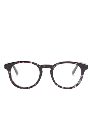 Alexander McQueen Eyewear round-frame glasses - Black