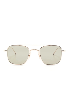 Thom Browne Eyewear pilot-frame sunglasses - Gold