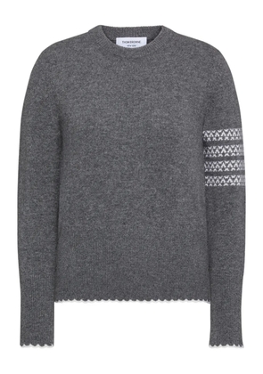 Thom Browne Holiday Hector crew-neck jumpers - Grey