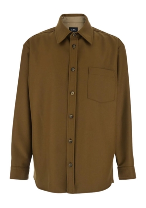 A.P.C. Malaury shirt jacket - Brown
