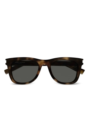 Saint Laurent Eyewear tortoiseshell square-frame sunglasses - Brown