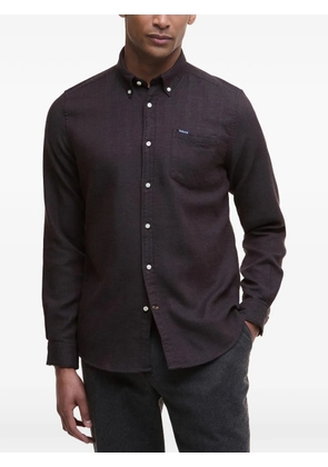 Barbour button patch shirt - Brown