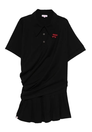 Charles Jeffrey Loverboy Topsy Turvy polo dress - Black