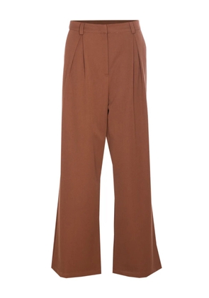 Patrizia Pepe Pleated Trousers - Brown