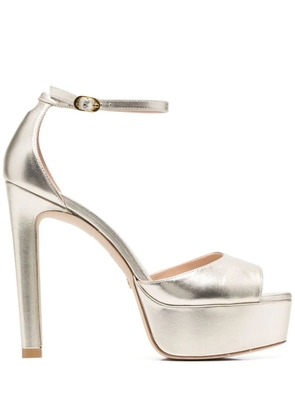 Stuart Weitzman Disco platform 130mm sandals - Gold