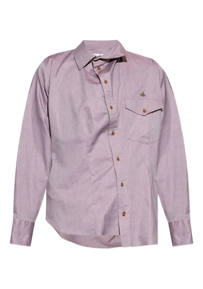 Vivienne Westwood Orb-embroidered shirt - Purple