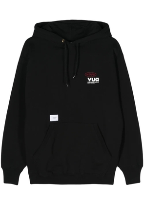 WTAPS logo-embroidered hoodie - Black