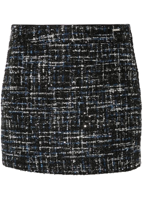 LIU JO bouclé mini skirt - Black