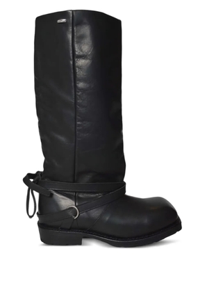 OUR LEGACY High Engine strap boots - Black