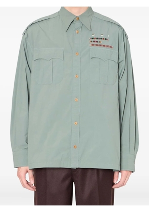 Kolor beaded-embellishment shirt - Green