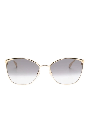 Cartier Eyewear geometric-frame sunglasses - Gold