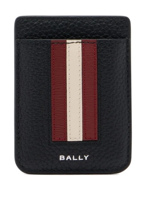 Bally ribbon grained-leather card holder - Black