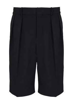 Balmain grain de poudre pleated shorts - Black