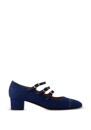 Carel Paris Kina buckled denim pumps - Blue